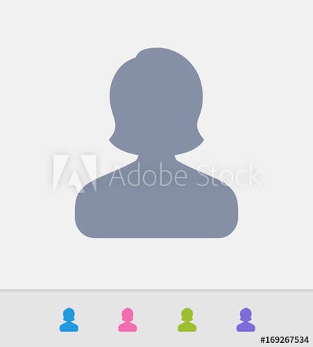 Here's an alt tag for the image: Woman profile icon.