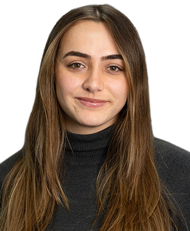 A woman in sweater shirt