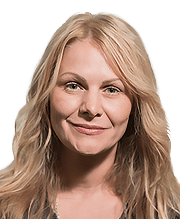 A woman wears black shirt